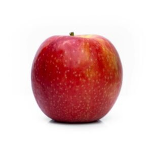 red apple on white background